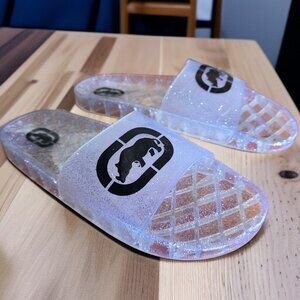 NWOT ECKO Unlimited (9) Clear Jelly Slides Sandals Unisex